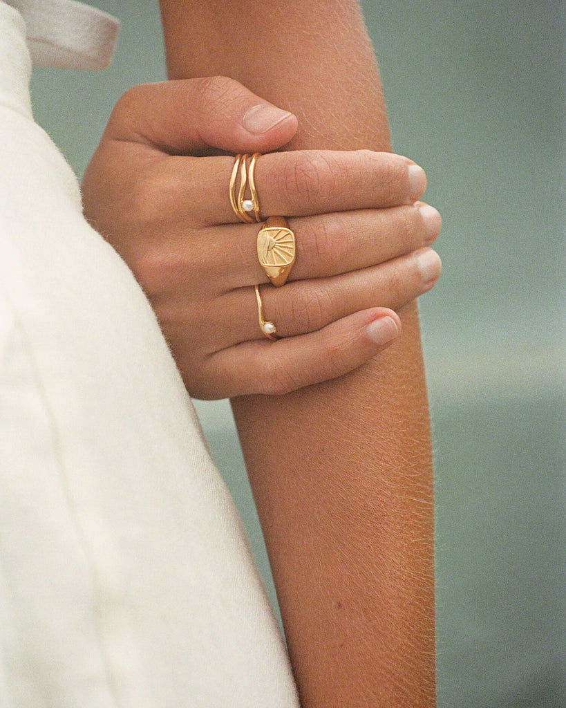 VACATION STACKING RING (18K GOLD VERMEIL) – KIRSTIN ASH (United States)