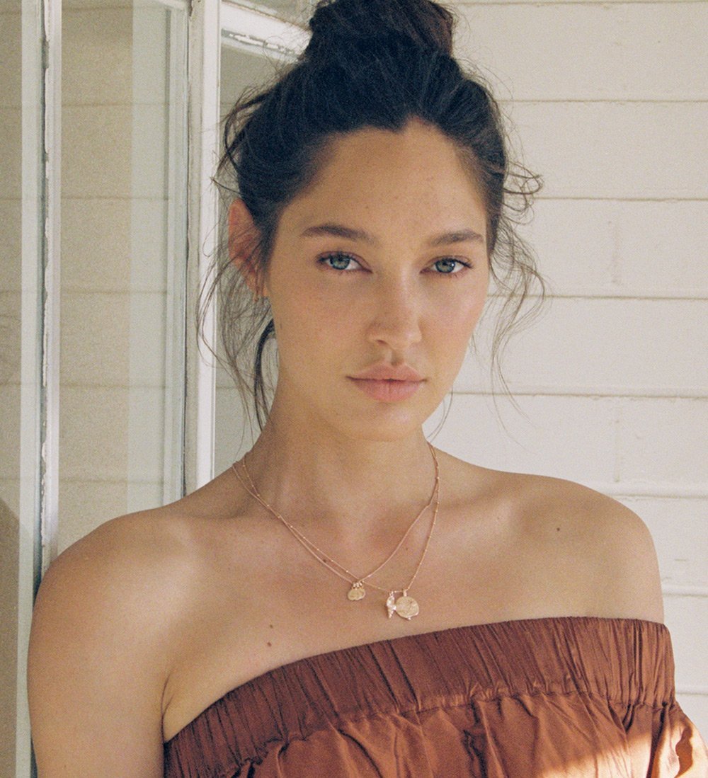 INITIAL NECKLACE A-Z (18K ROSE GOLD VERMEIL) IMAGE 6