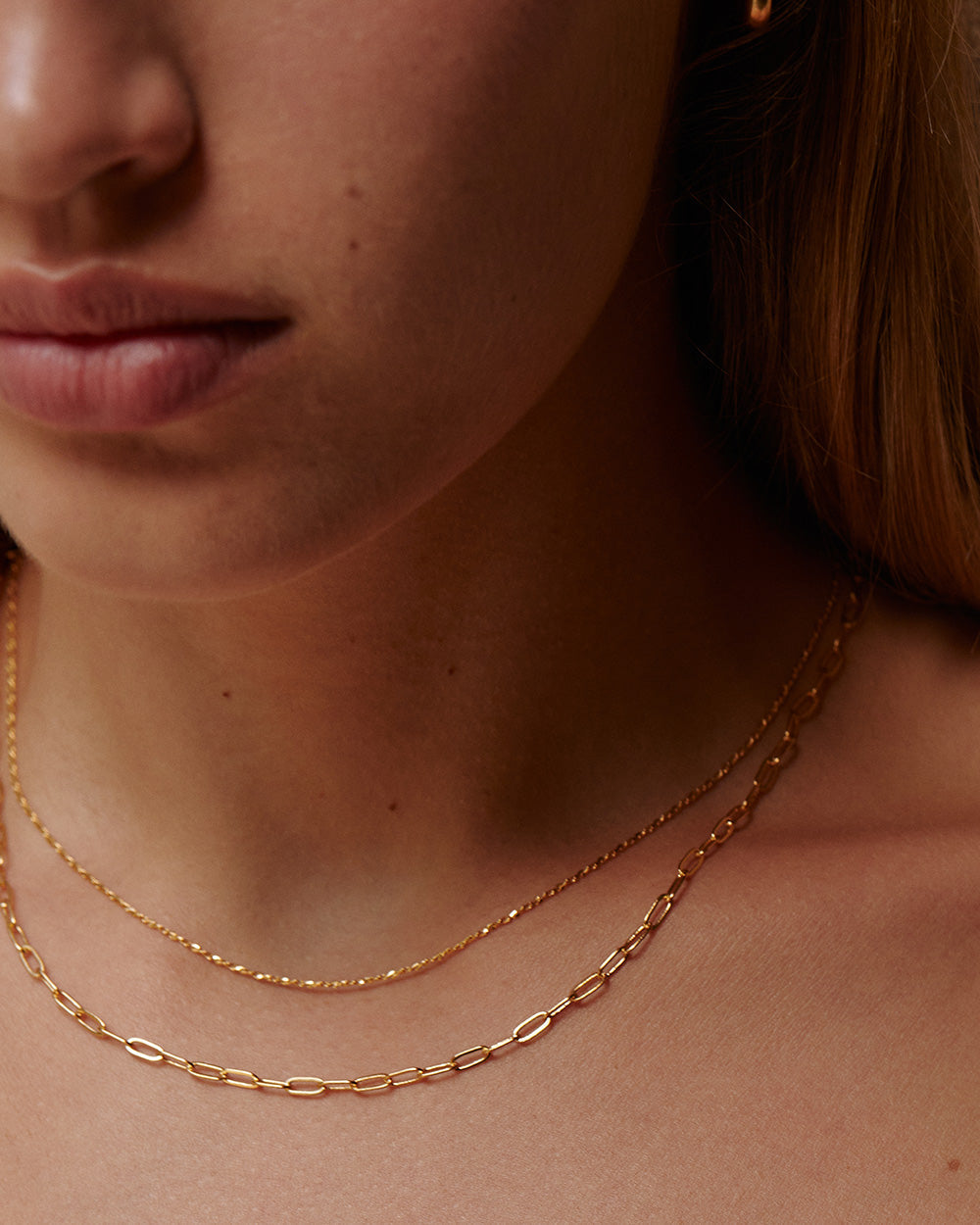 RUE CHAIN NECKLACE (18K GOLD PLATED)