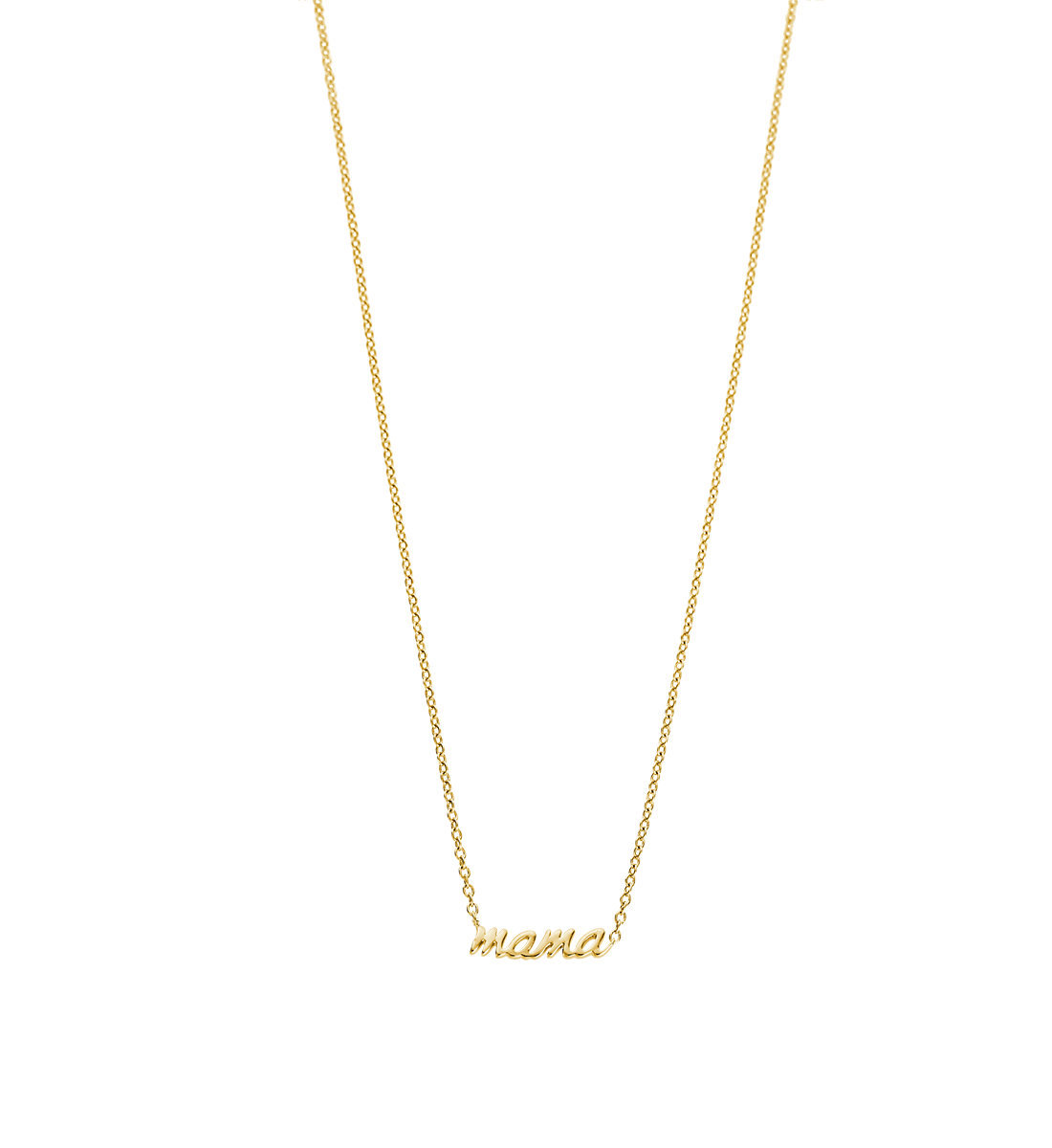 18k Gold Plated Multi Layered Necklace Mama Necklace -SSNEG142-33787 -  Jewenoir
