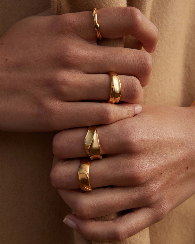 INTERTWINE RING (18K GOLD PLATED) – KIRSTIN ASH (United States)