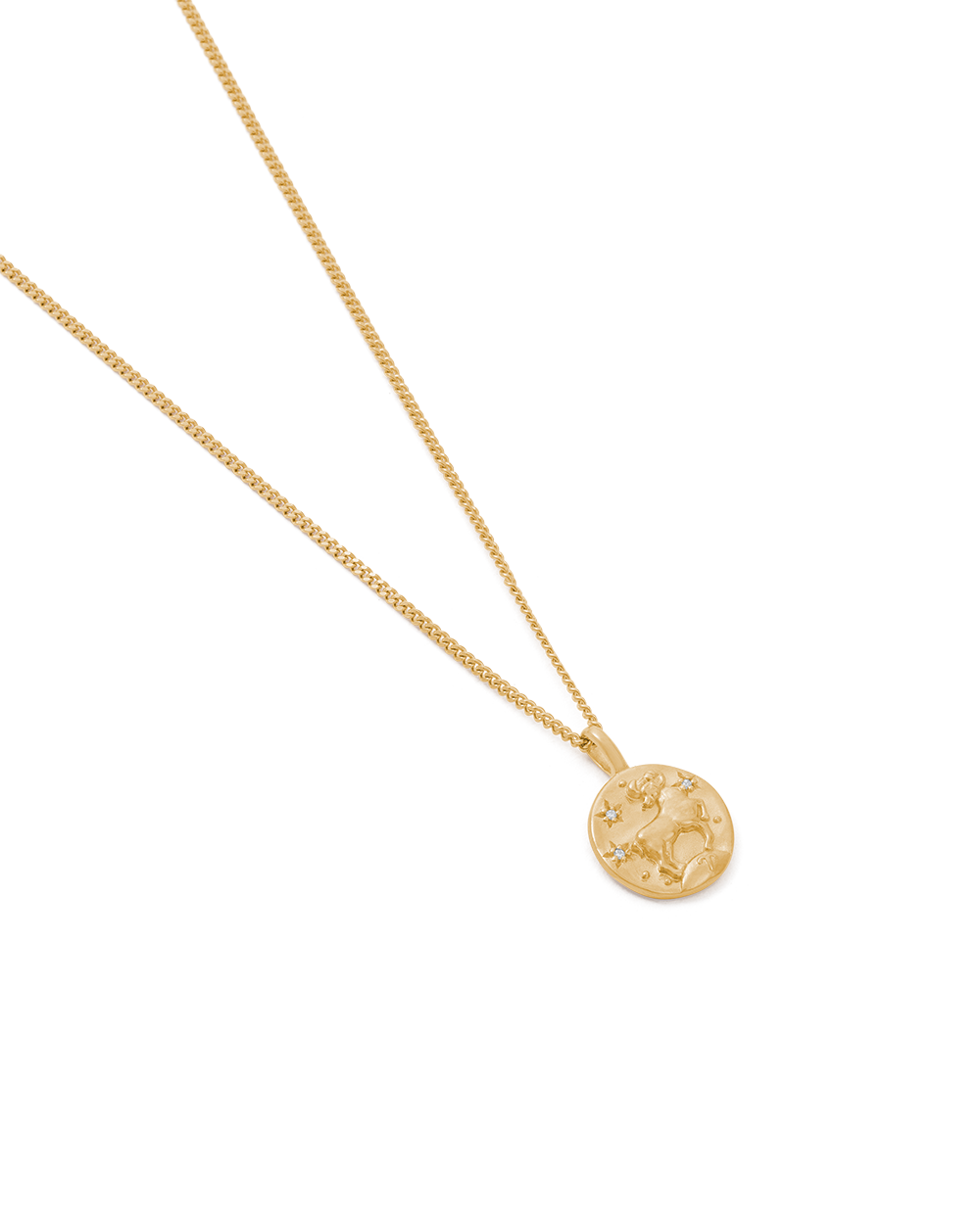 ARIES PETITE ZODIAC NECKLACE (18K GOLD VERMEIL)