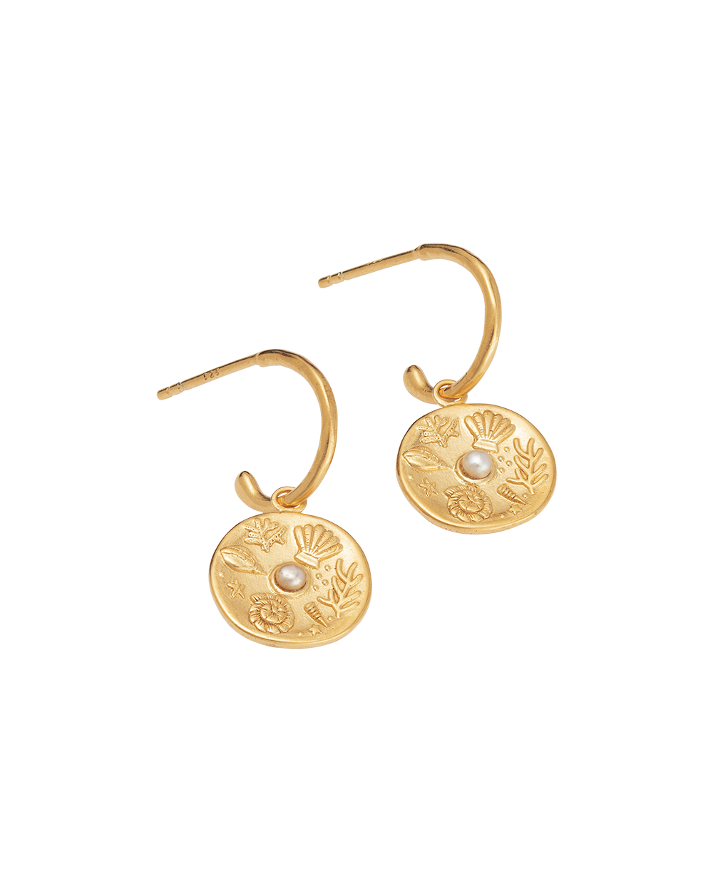 BY THE SEA HOOPS (18K GOLD PLATED) - IMAGE 4