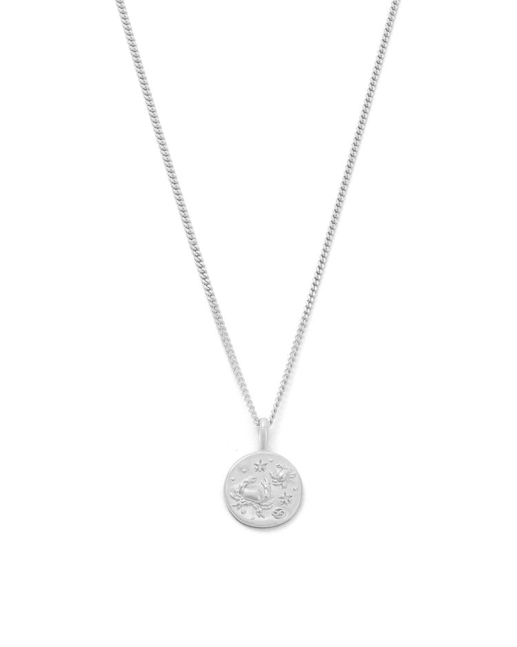CANCER PETITE ZODIAC NECKLACE (STERLING SILVER) IMAGE 1