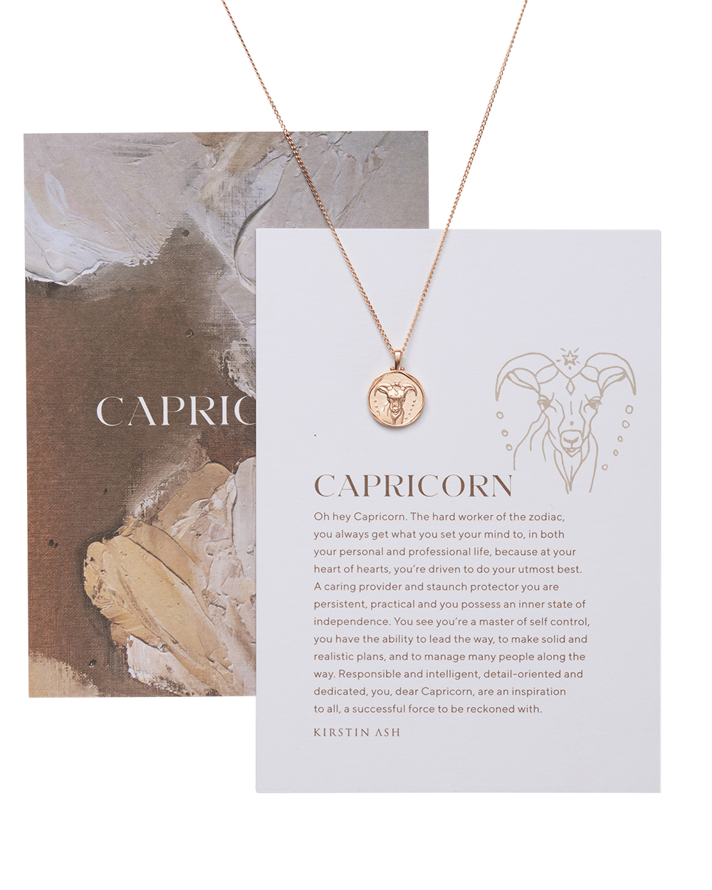 Capricorn Script Necklace | Windsor