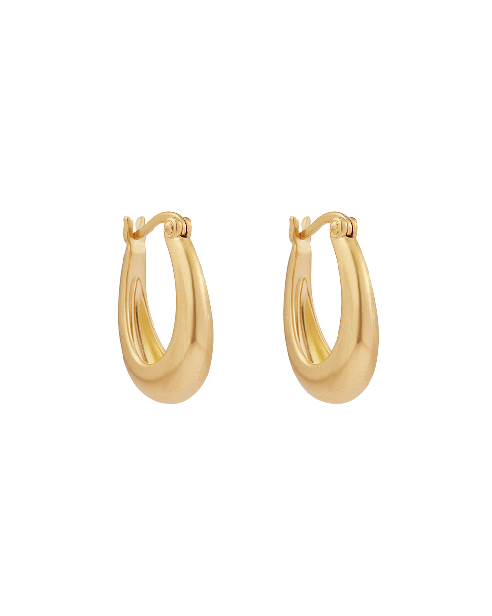 CENTRA HOOPS (18K GOLD PLATED)