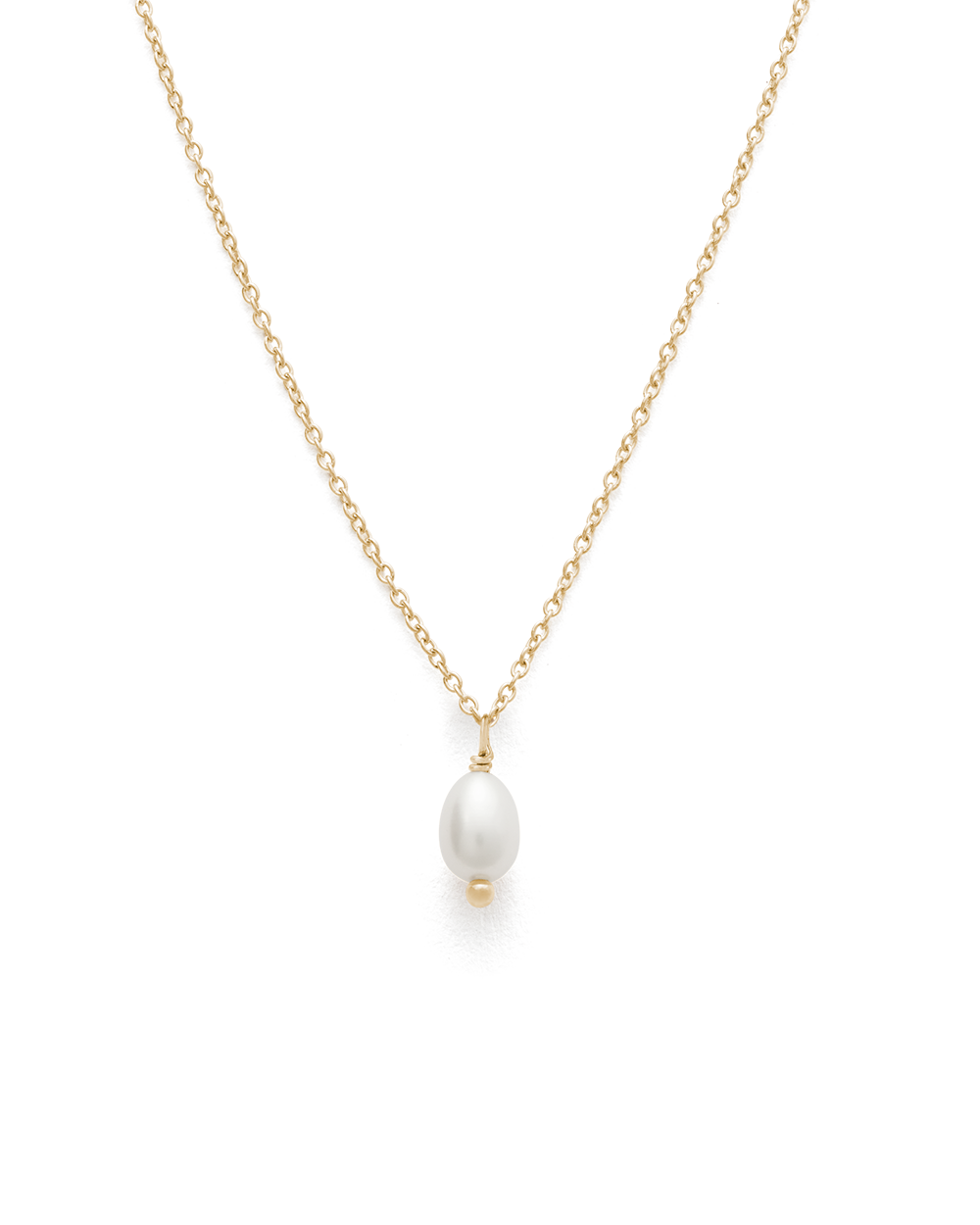 CLASSIC PEARL NECKLACE (9K GOLD)