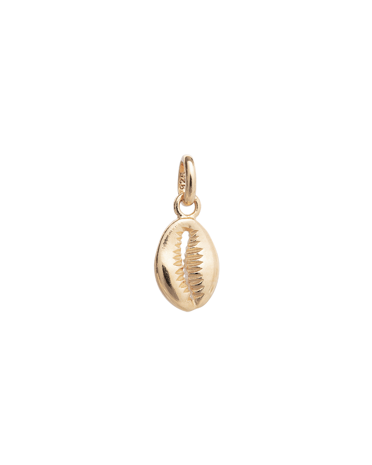 COWRIE SHELL CHARM (18K GOLD VERMEIL) - IMAGE 1