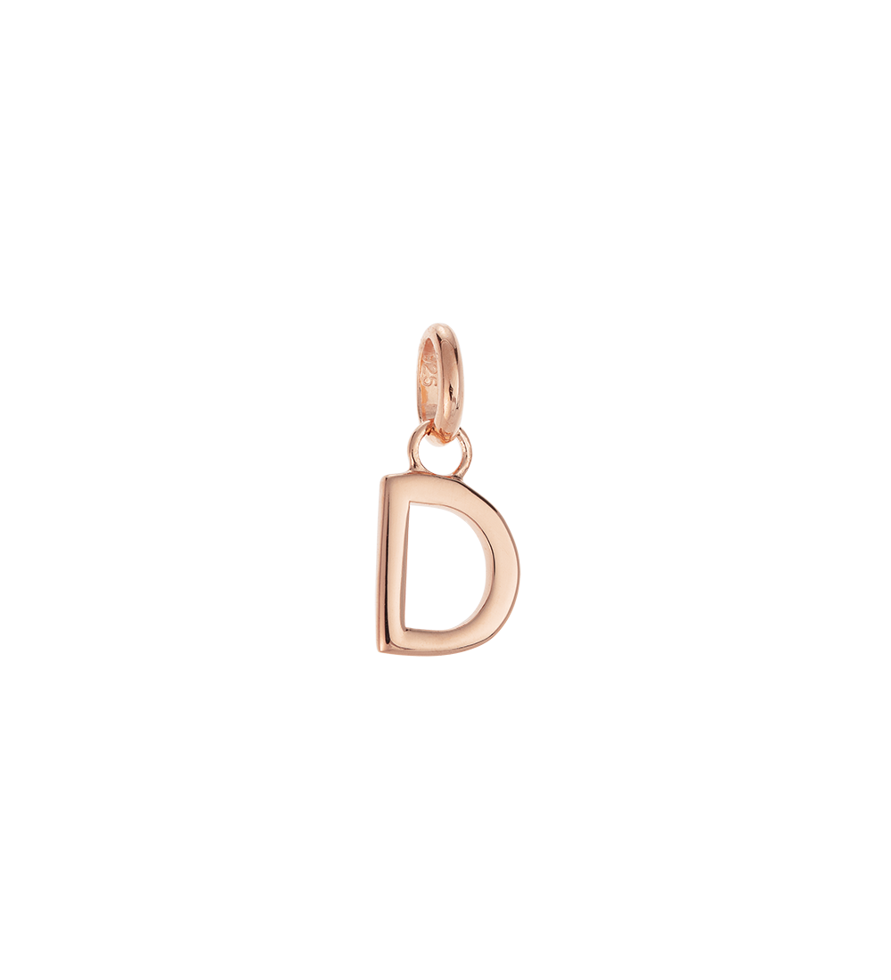 OUTLINE INITIAL A-Z (18K ROSE GOLD VERMEIL) IMAGE 7