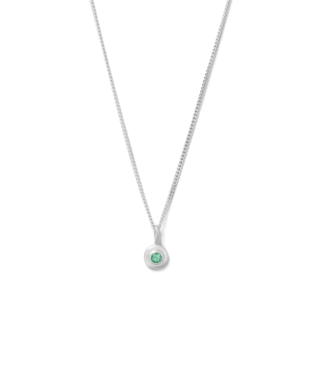 BIRTHSTONE NECKLACE (STERLING SILVER)1