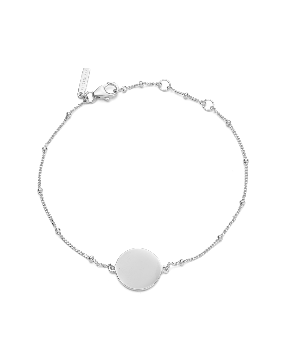 Sterling silver disc bangle Sterling silver disc bangle