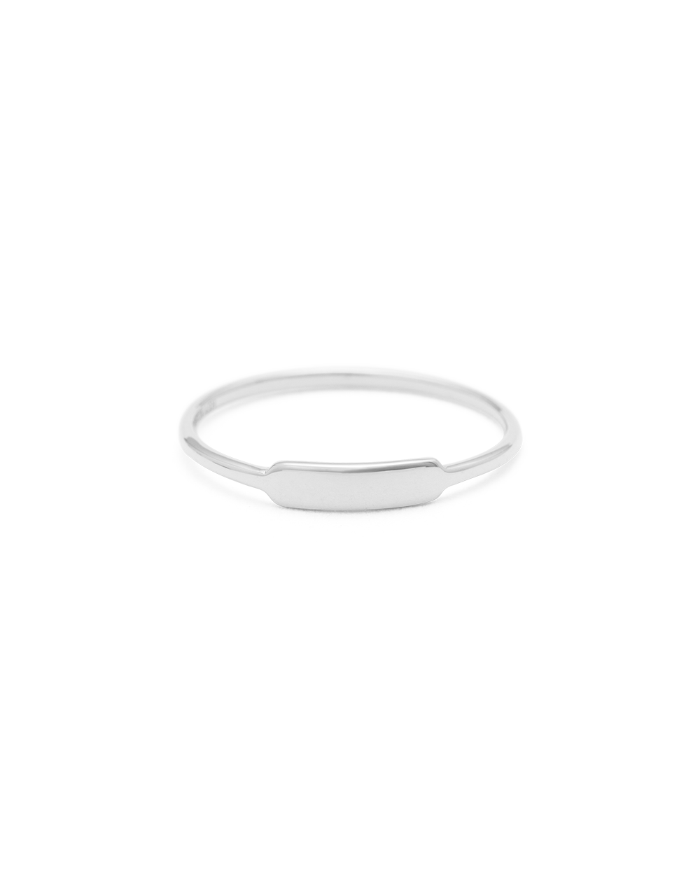 ENGRAVABLE PETITE BAR RING (STERLING SILVER)