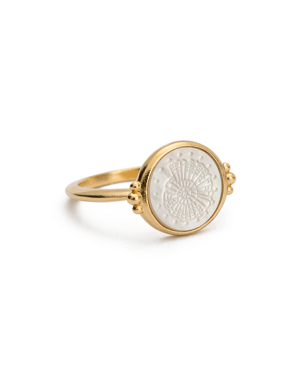 FOSSIL SHELL RING (18K GOLD VERMEIL) – KIRSTIN ASH (United States)