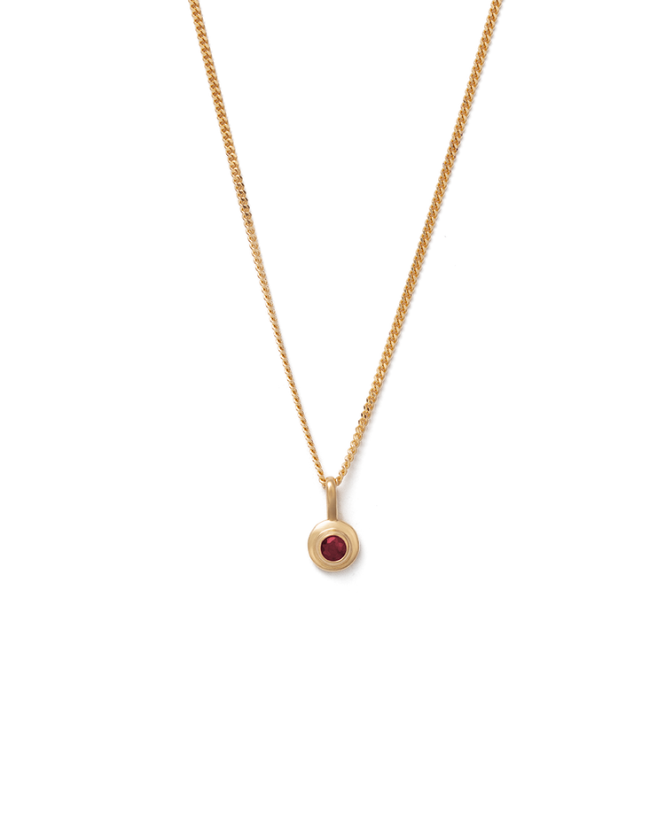 BIRTHSTONE NECKLACE (18K GOLD VERMEIL)