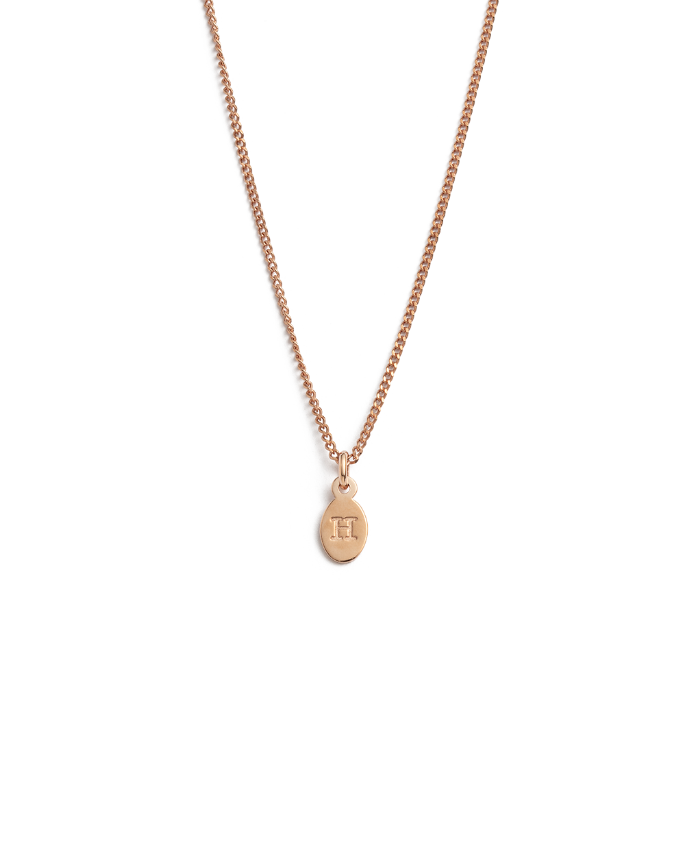 INITIAL NECKLACE A-Z (18K ROSE GOLD VERMEIL) IMAGE 13