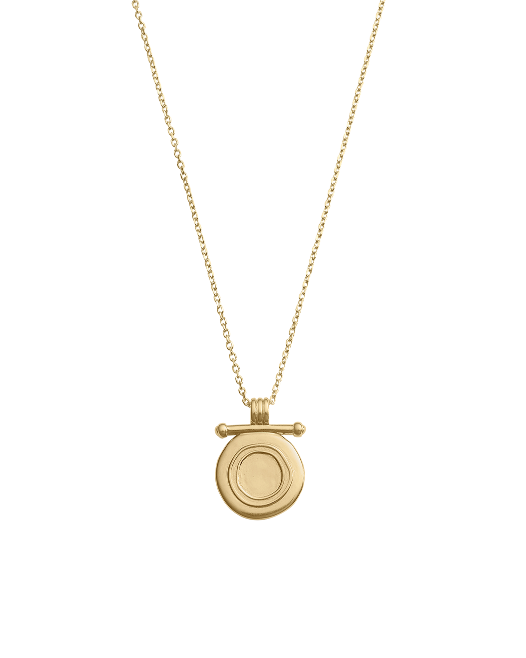 INDIGO COIN NECKLACE (18K GOLD VERMEIL)