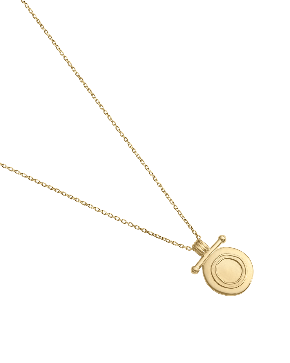 INDIGO COIN NECKLACE (18K GOLD VERMEIL)