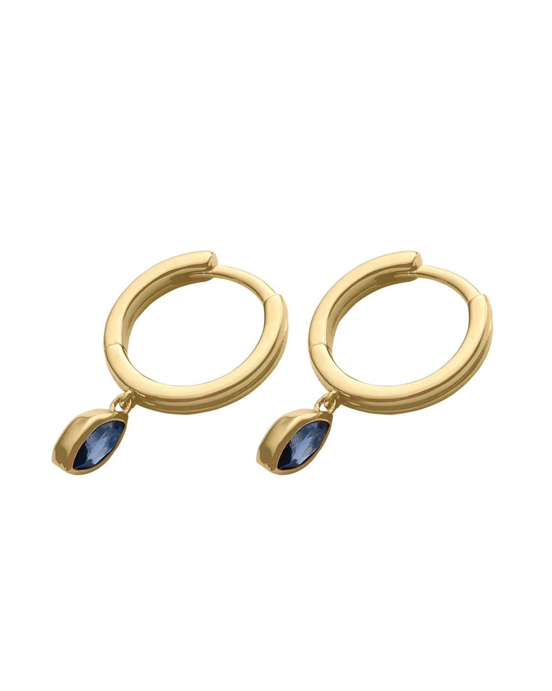 INK DROP HOOPS (18K GOLD PLATED)