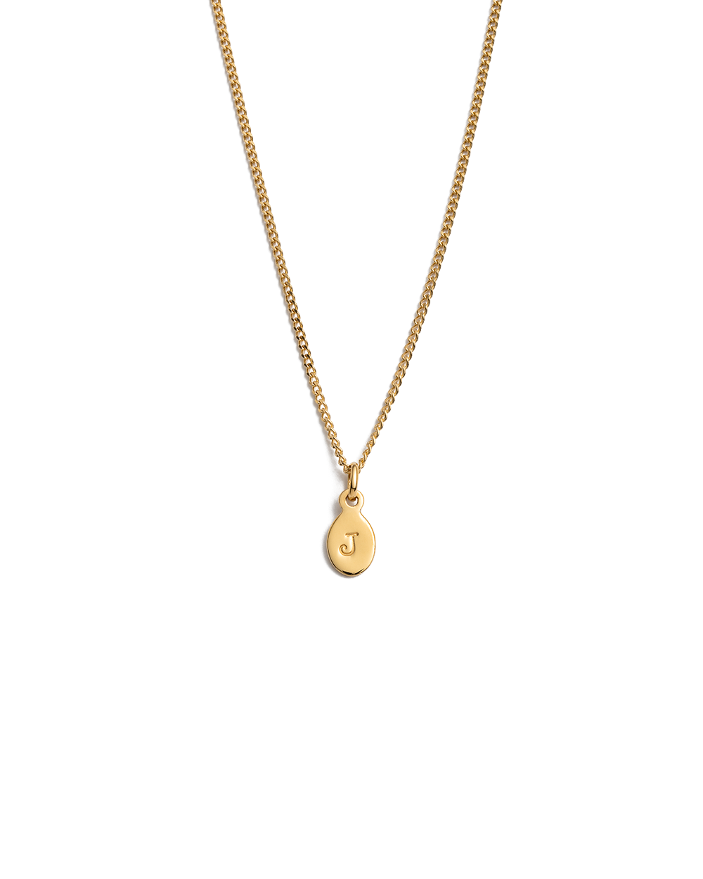 18k gold deals plated initial necklace