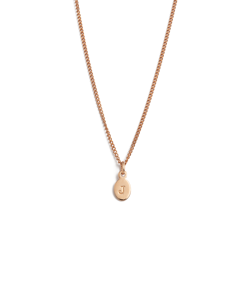 INITIAL NECKLACE A-Z (18K ROSE GOLD VERMEIL) IMAGE 15