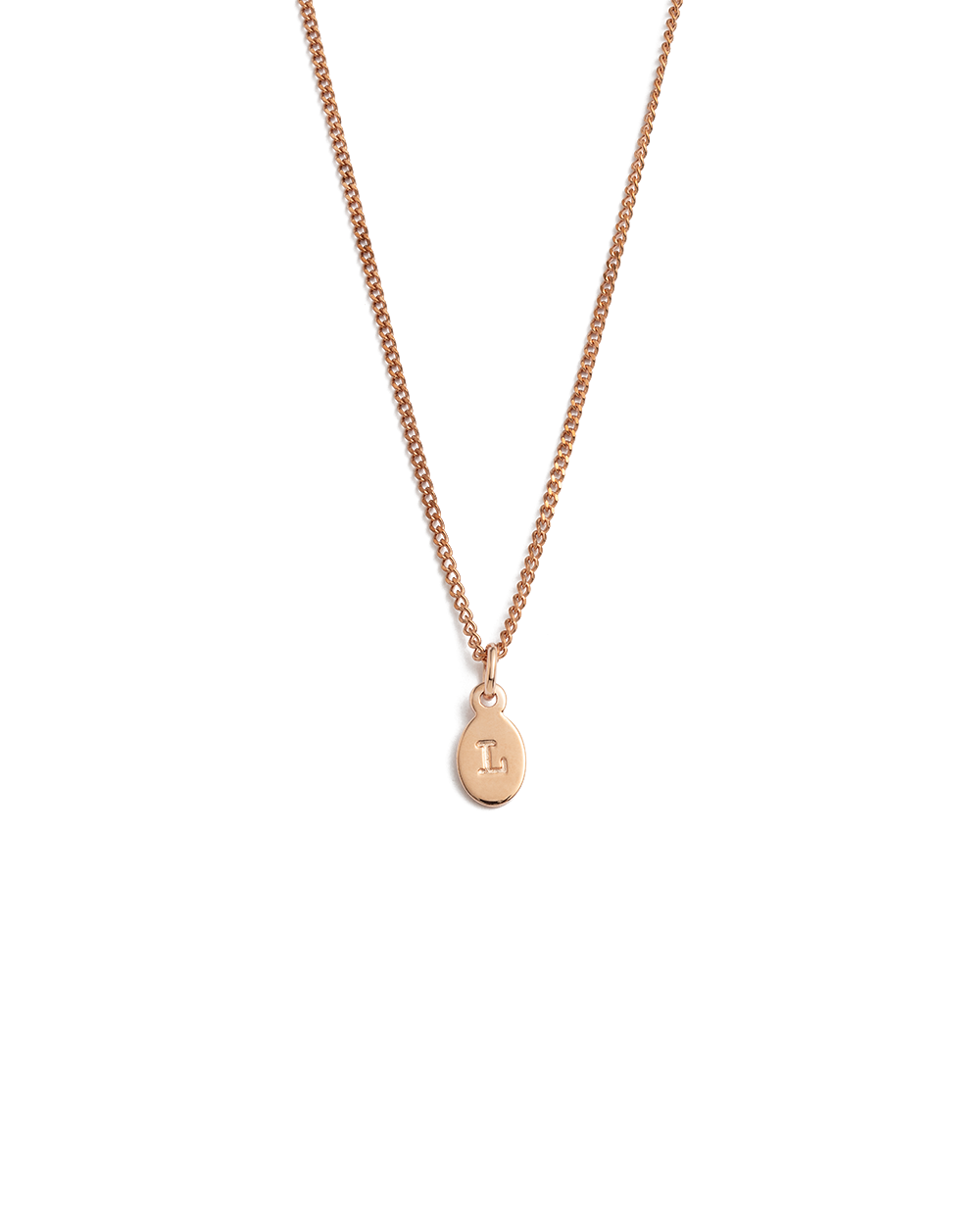 INITIAL NECKLACE A-Z (18K ROSE GOLD VERMEIL) IMAGE 17