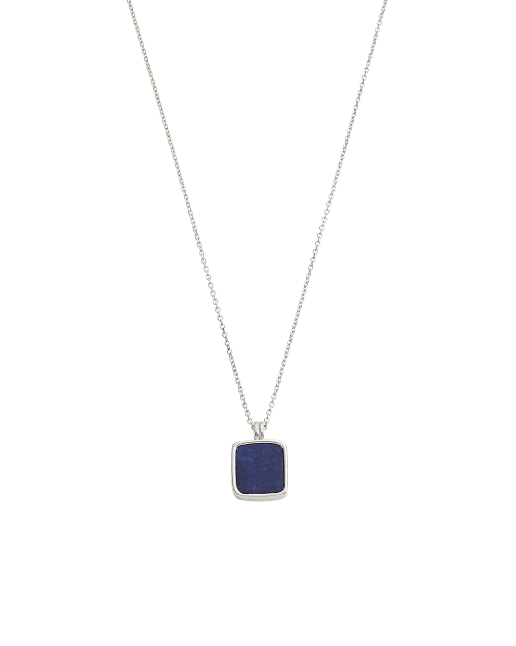 LAPIS PENDANT NECKLACE (STERLING SILVER)