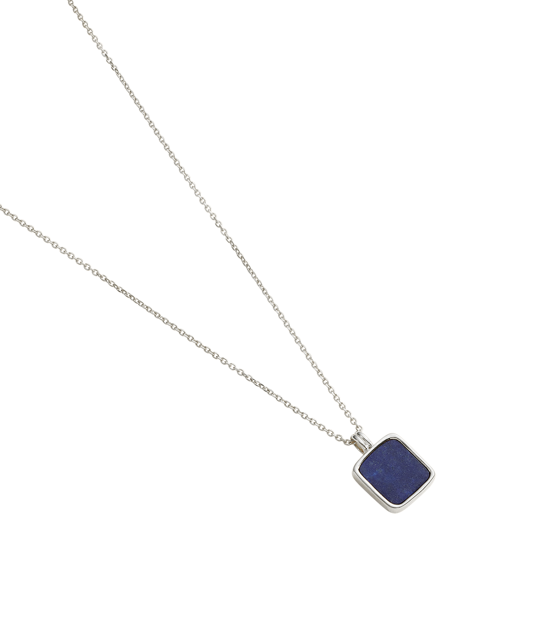 LAPIS PENDANT NECKLACE (STERLING SILVER)