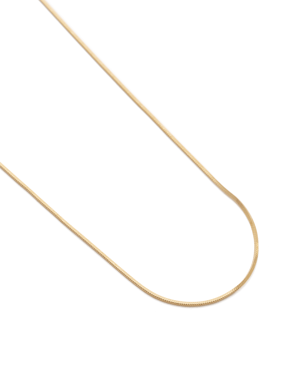 LAST LIGHT CHAIN NECKLACE (18K GOLD PLATED) - IMAGE 4