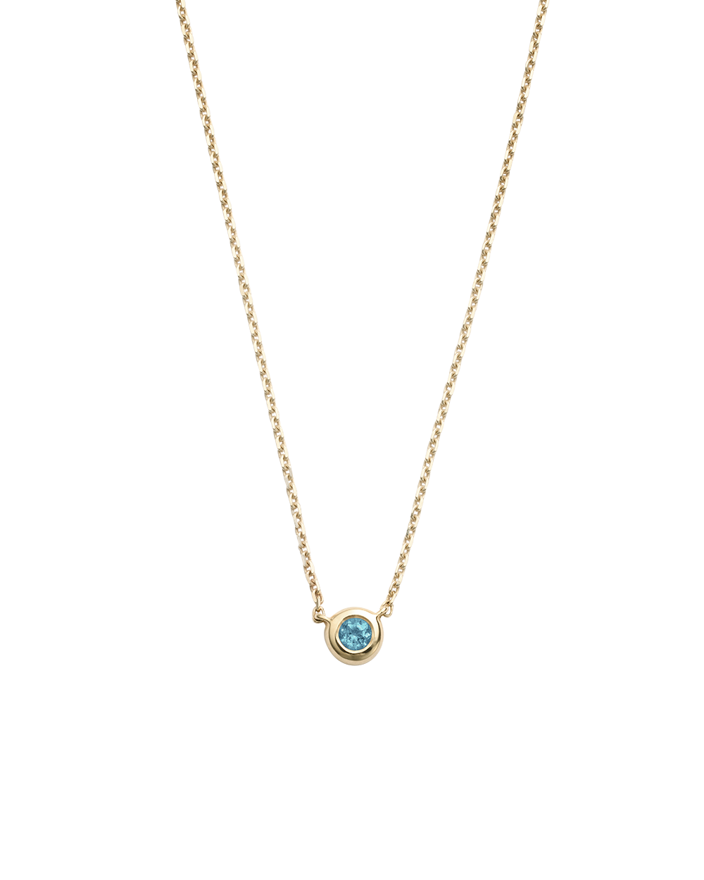 PETITE BIRTHSTONE NECKLACE (9K GOLD)