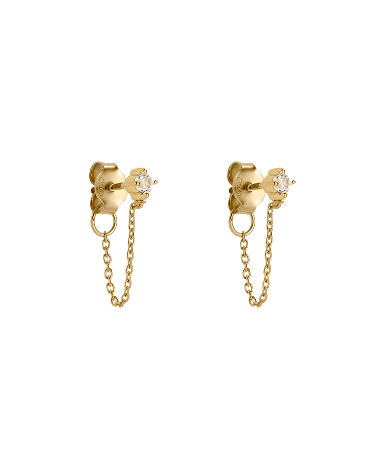 LUMEN CHAIN STUDS (18K GOLD PLATED)