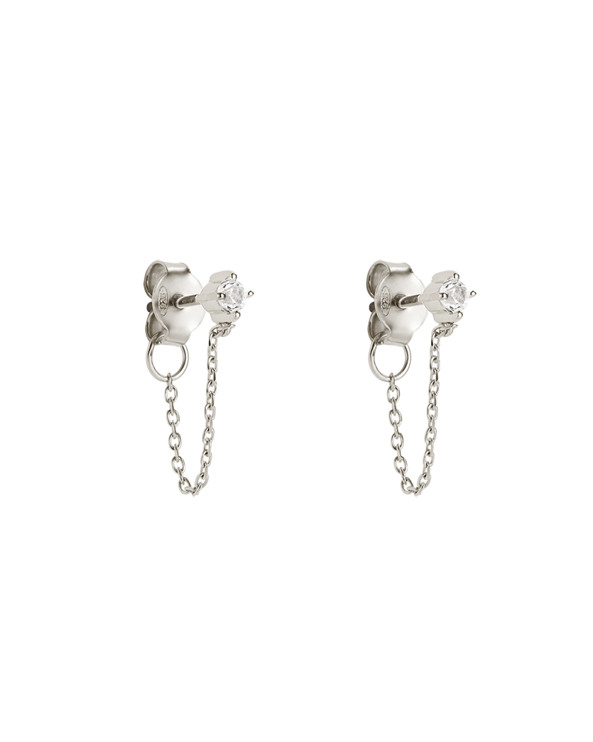 LUMEN CHAIN STUDS (STERLING SILVER)