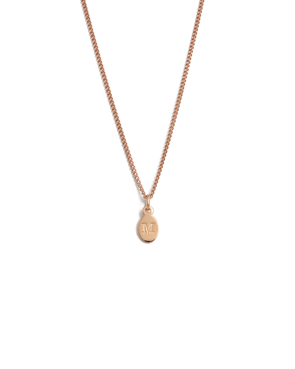 INITIAL NECKLACE A-Z (18K ROSE GOLD VERMEIL) IMAGE 18