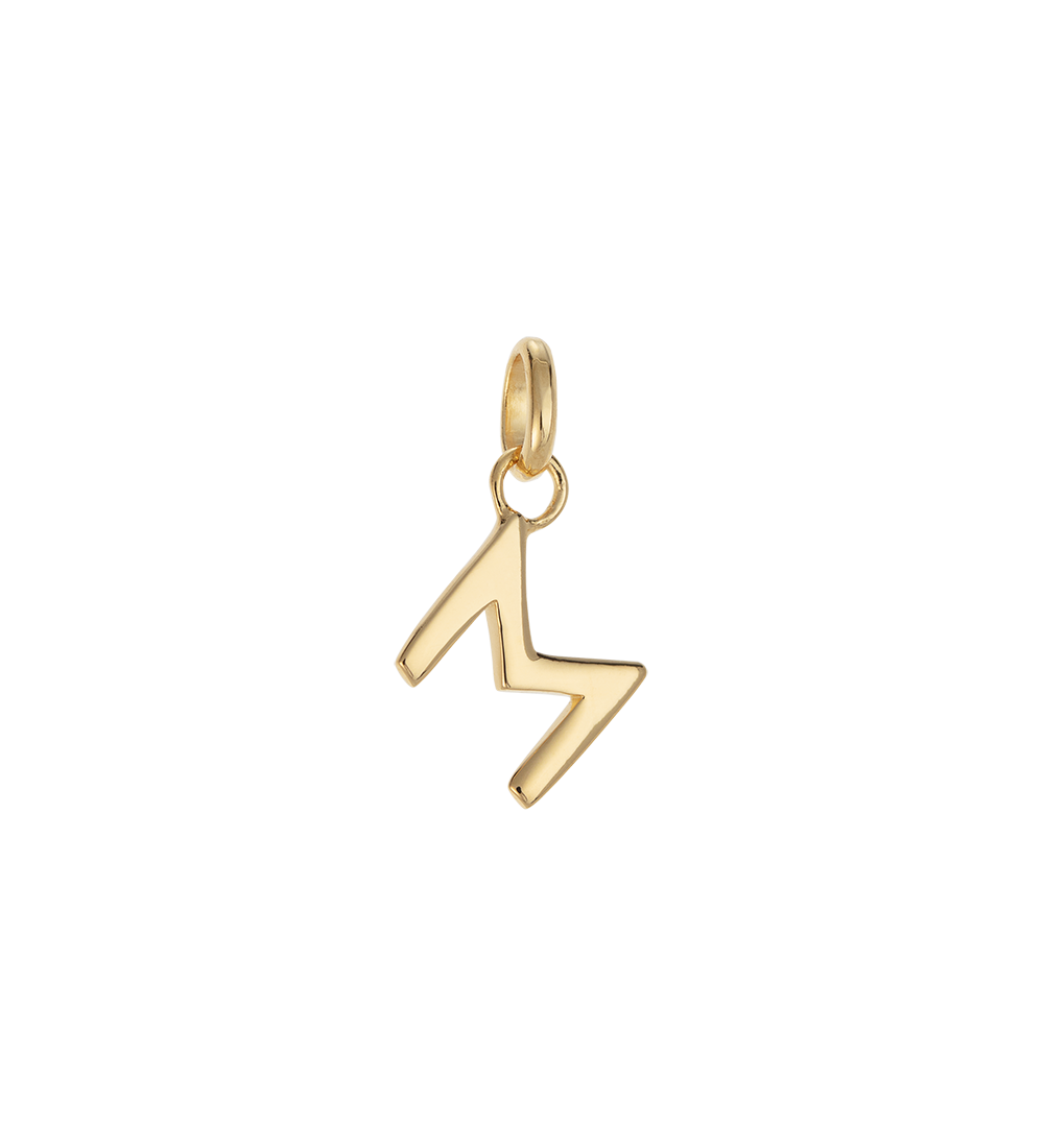 OUTLINE INITIAL A-Z (18K GOLD VERMEIL) IMAGE 20