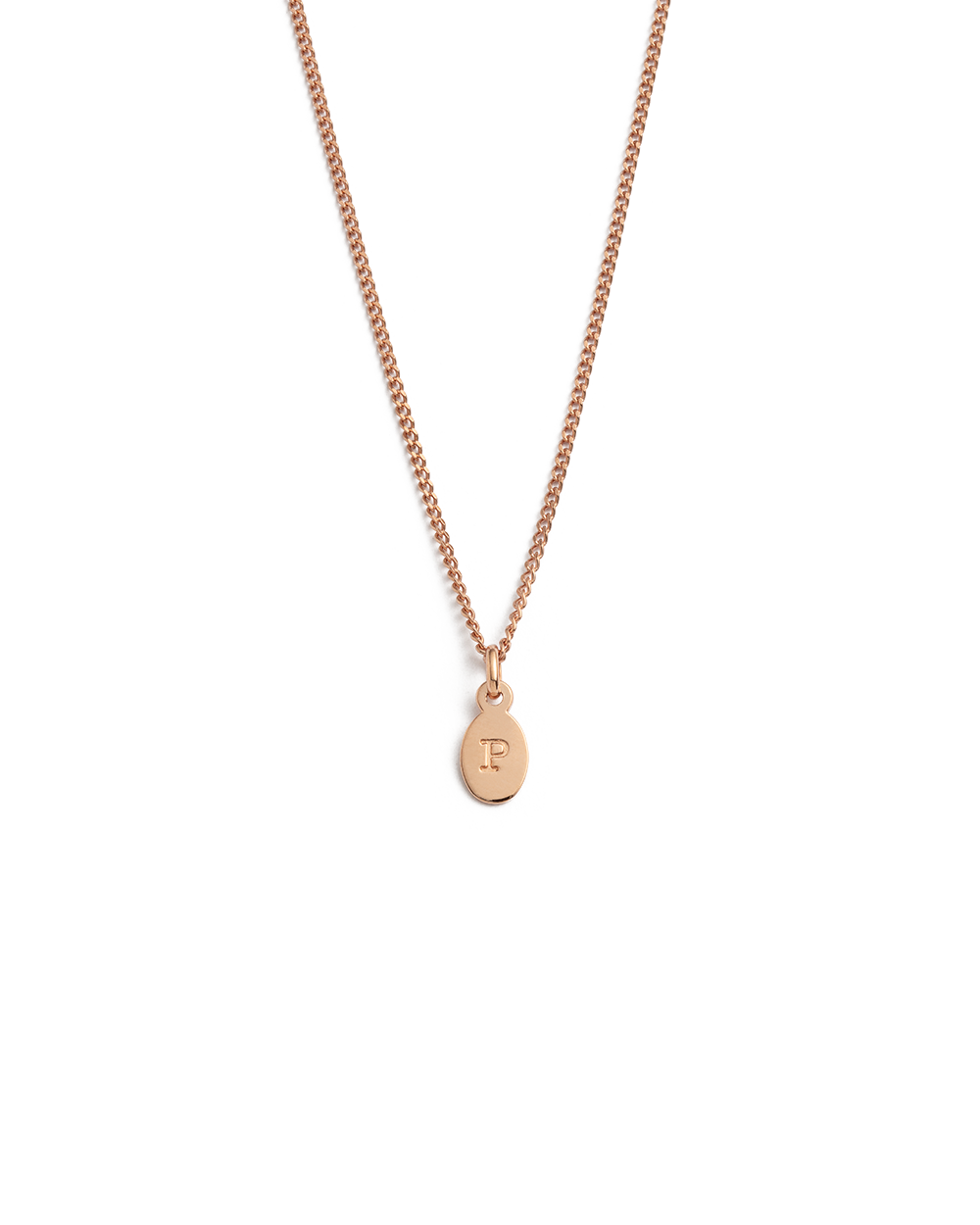 INITIAL NECKLACE A-Z (18K ROSE GOLD VERMEIL) IMAGE 21