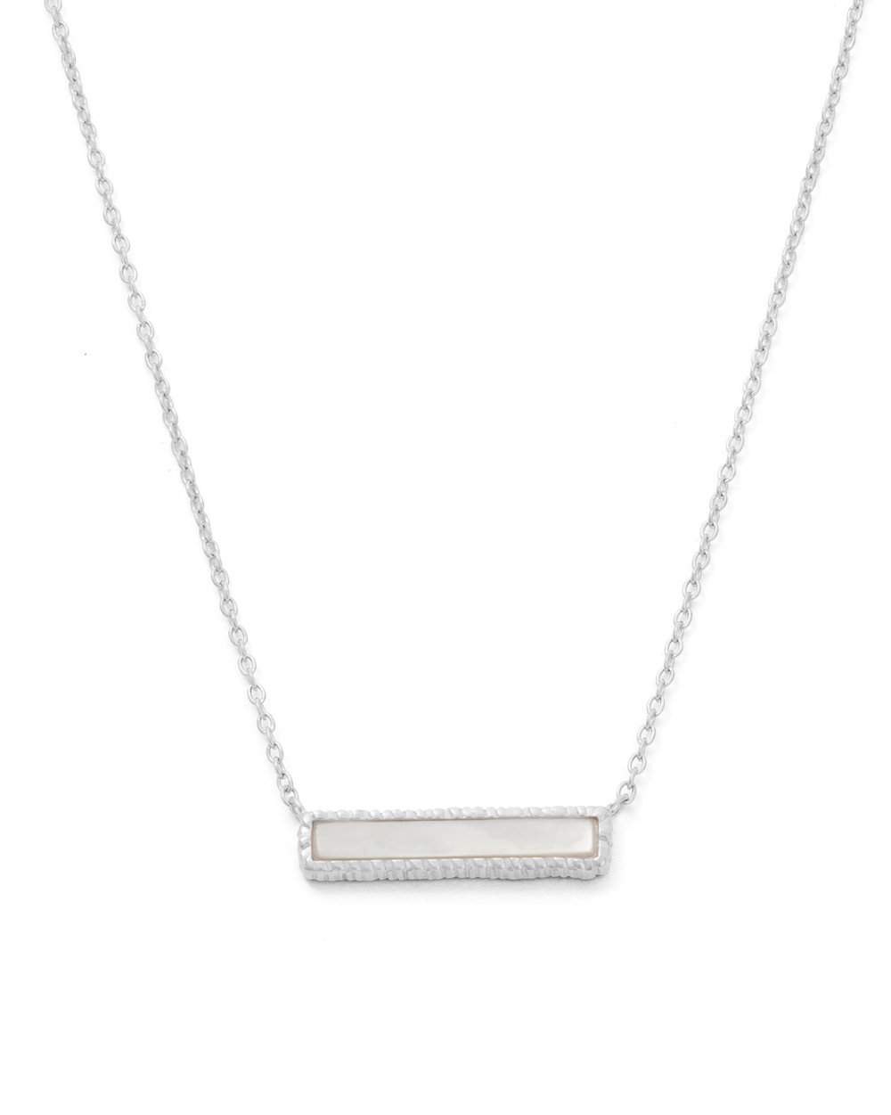 PERLA BAR NECKLACE (STERLING SILVER)