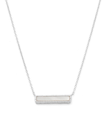 PERLA BAR NECKLACE (STERLING SILVER)