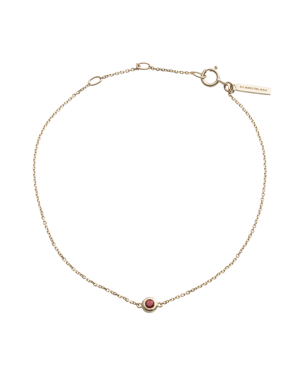 PETITE BIRTHSTONE BRACELET (9K GOLD) IMAGE 7