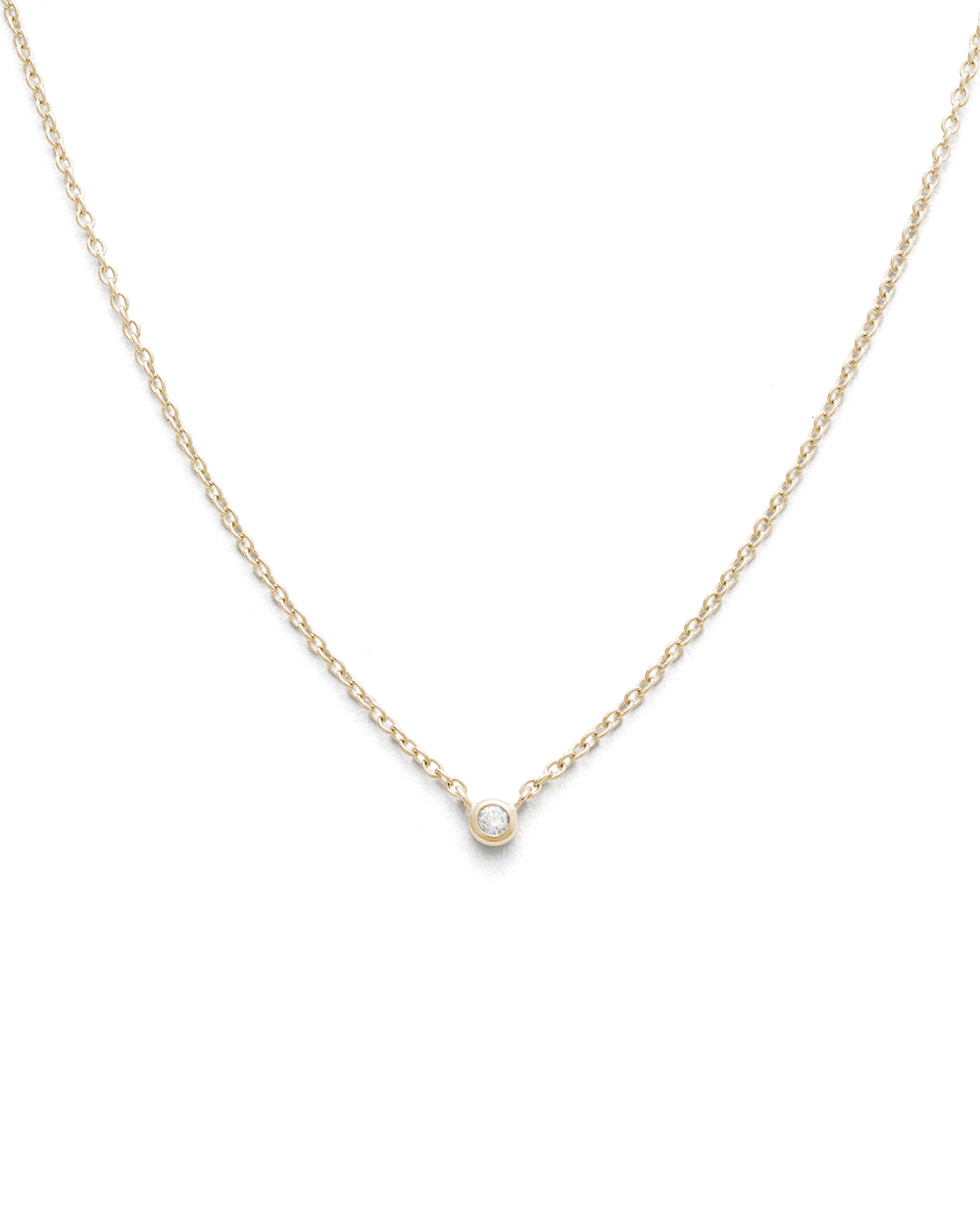 PETITE DIAMOND NECKLACE (9K GOLD)