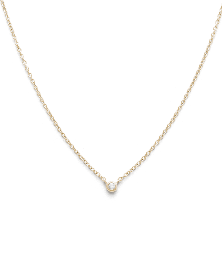 PETITE DIAMOND NECKLACE (9K GOLD)