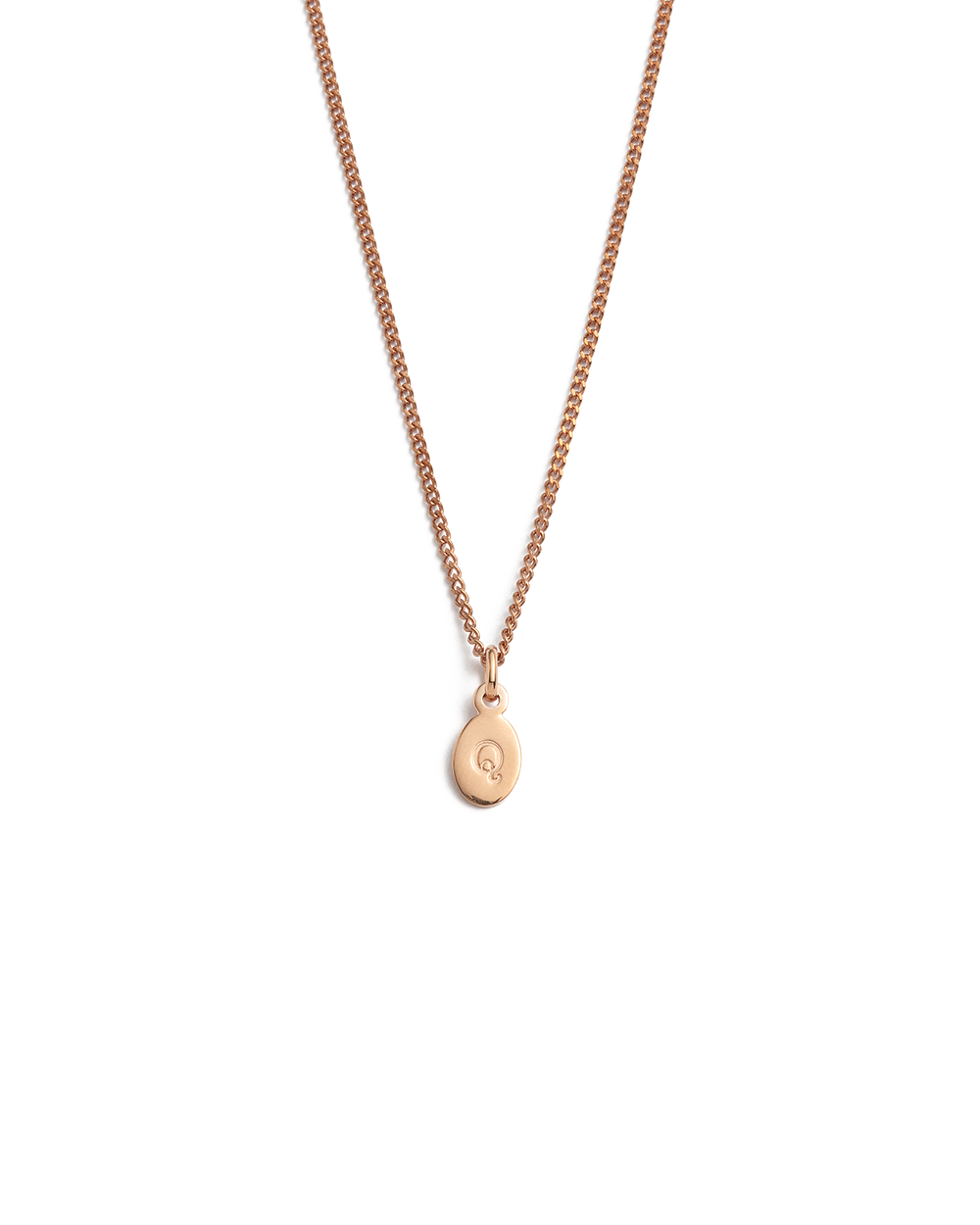 INITIAL NECKLACE A-Z (18K ROSE GOLD VERMEIL) IMAGE 22