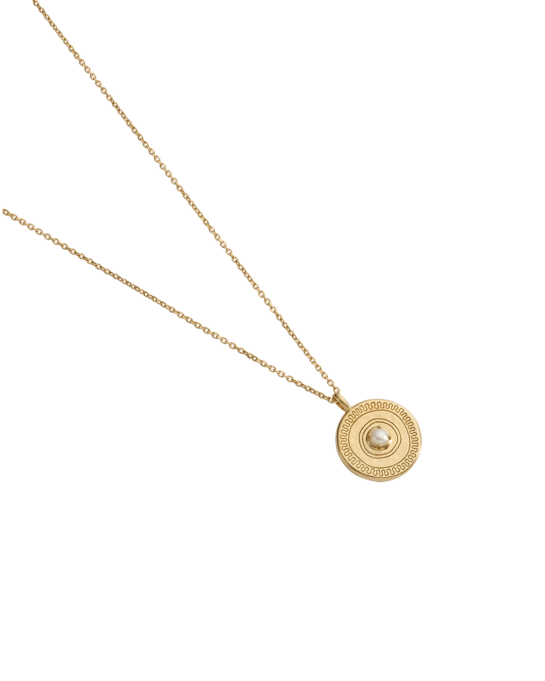 SOLACE COIN NECKLACE (18K GOLD VERMEIL) IMAGE 4