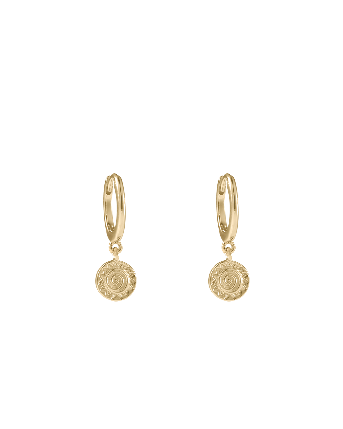 SOLARA HOOPS (18K GOLD PLATED)