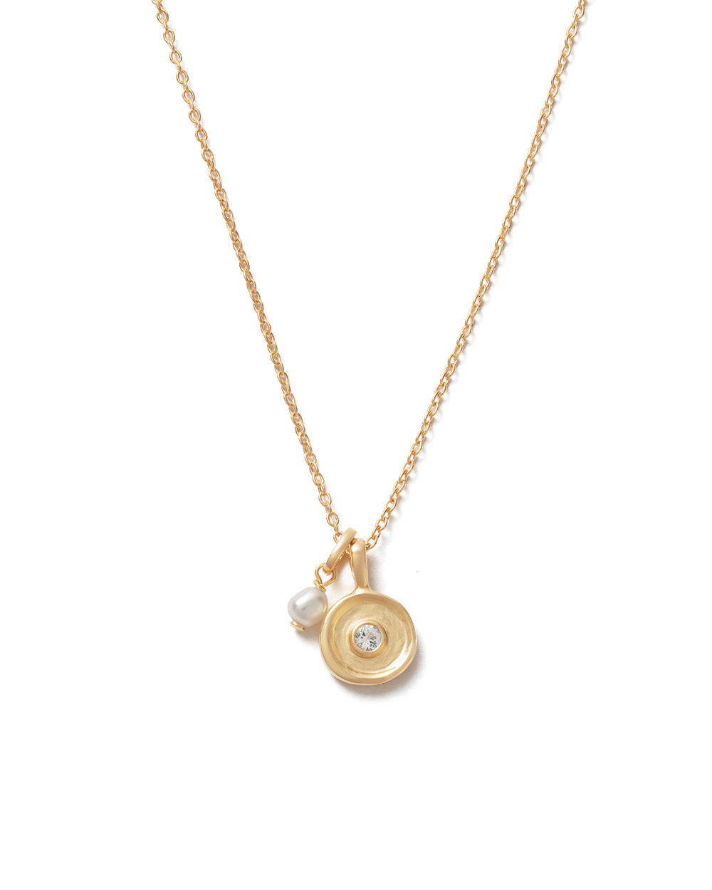 SOLSTICE PEARL NECKLACE (18K GOLD VERMEIL)