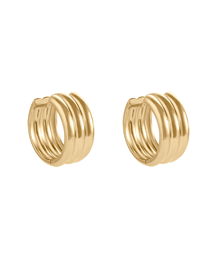 STEADFAST HOOPS (18K GOLD PLATED) IMAGE 1