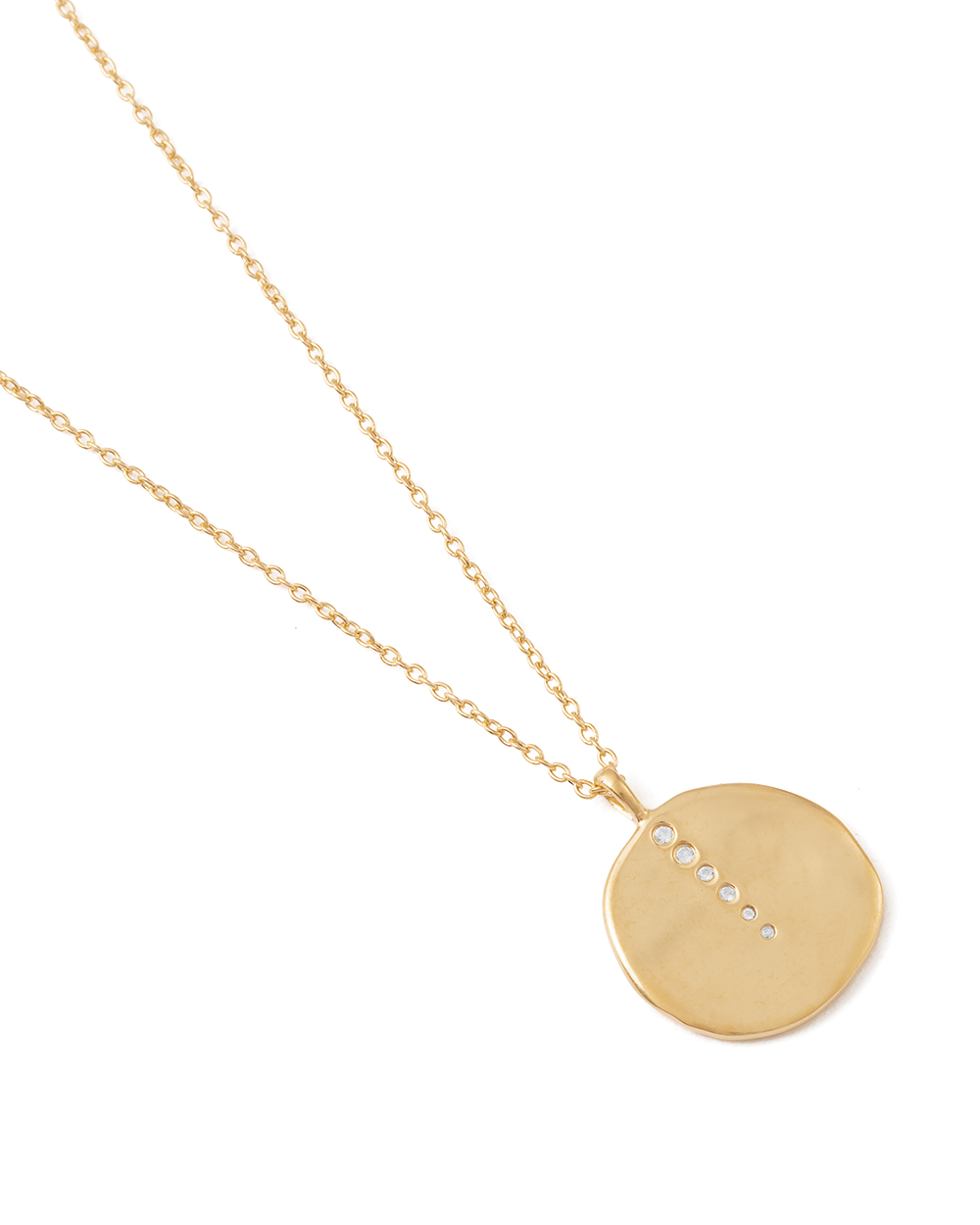 SUN LINES COIN NECKLACE (18K GOLD VERMEIL)