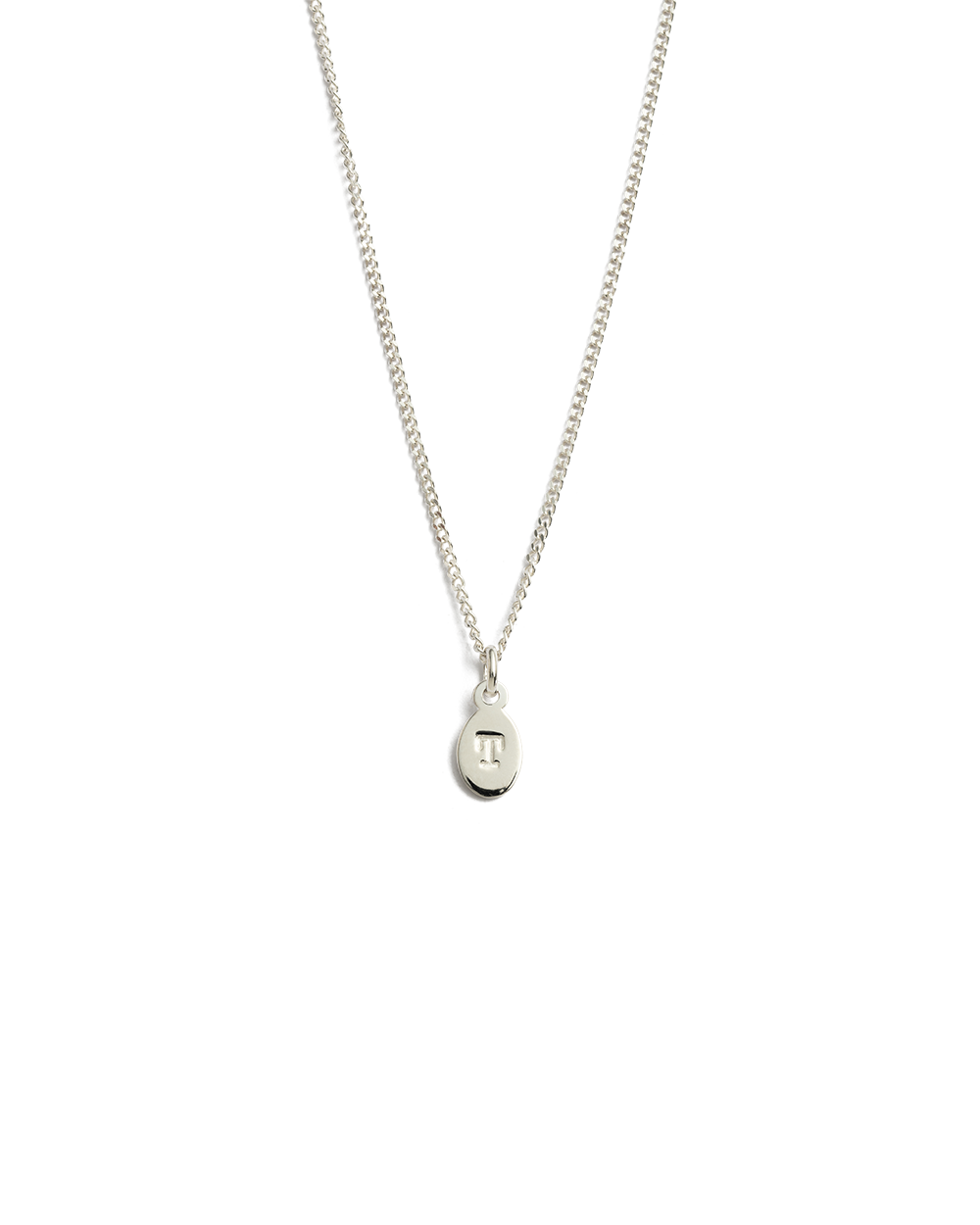 INITIAL NECKLACE A-Z (STERLING SILVER)