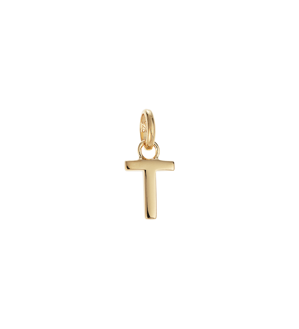 OUTLINE INITIAL A-Z (18K GOLD VERMEIL) IMAGE 27