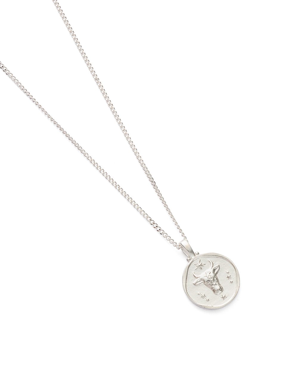 TAURUS ZODIAC NECKLACE (STERLING SILVER) - IMAGE 4