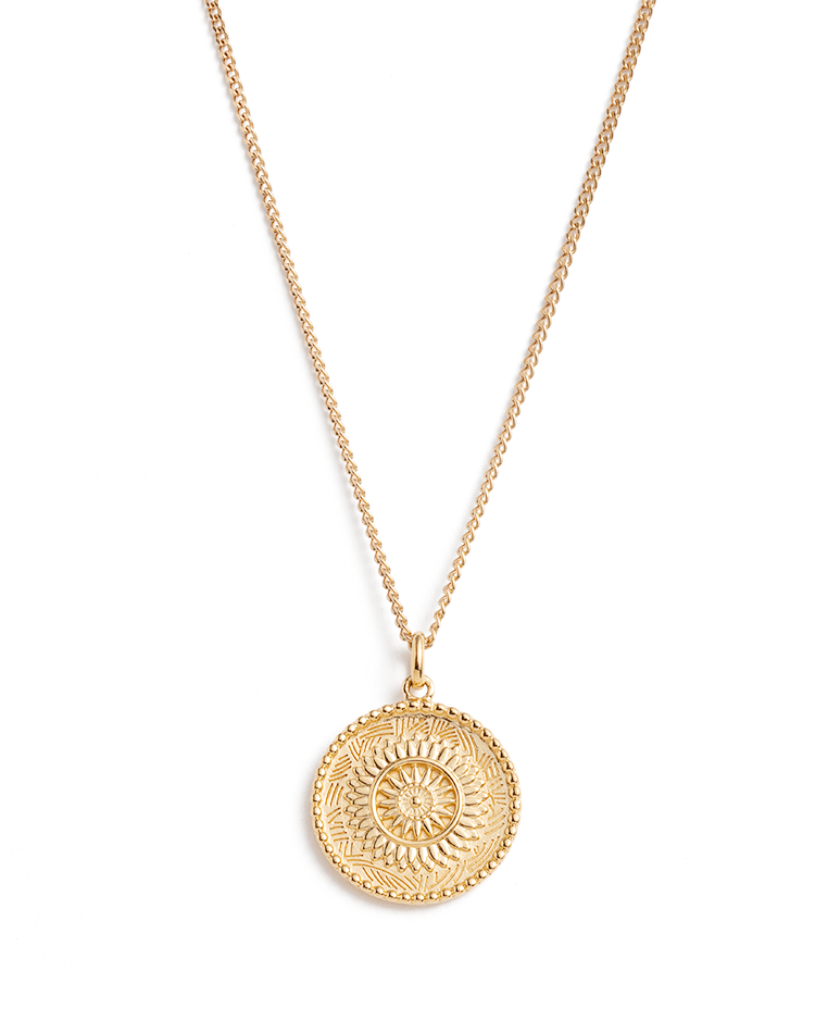 TRAVELLER COIN NECKLACE (18K GOLD VERMEIL) - Main Image