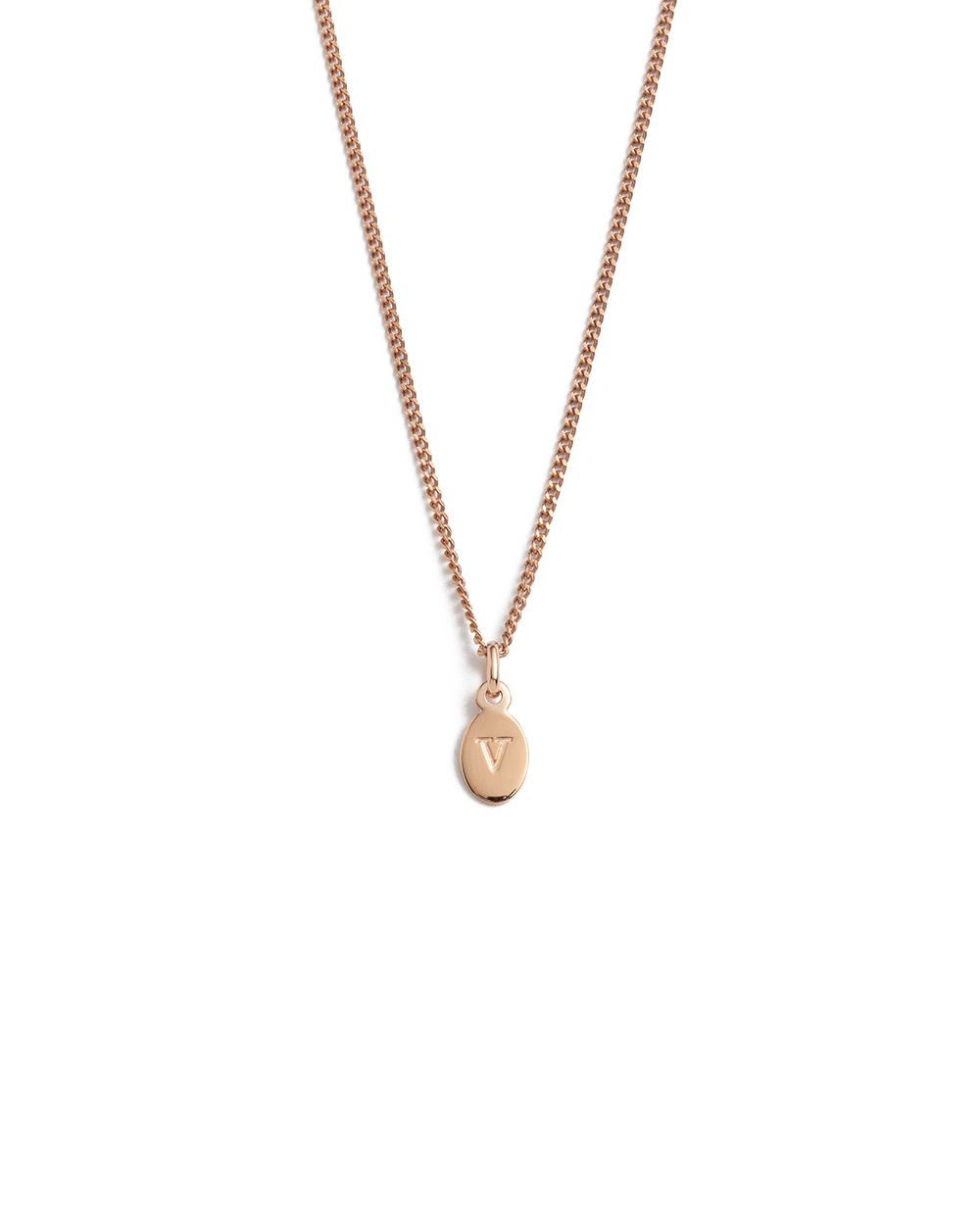 INITIAL NECKLACE A-Z (18K ROSE GOLD VERMEIL) IMAGE 27